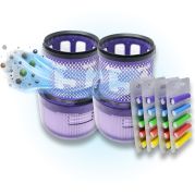 2 Stuks Premium wasbaar filter geschikt voor Dyson v11 v15 - SV14 SV15 SV17 SV22 SV28 SV47 + 10x geurstaafjes vervangt: 970013-02 97001302